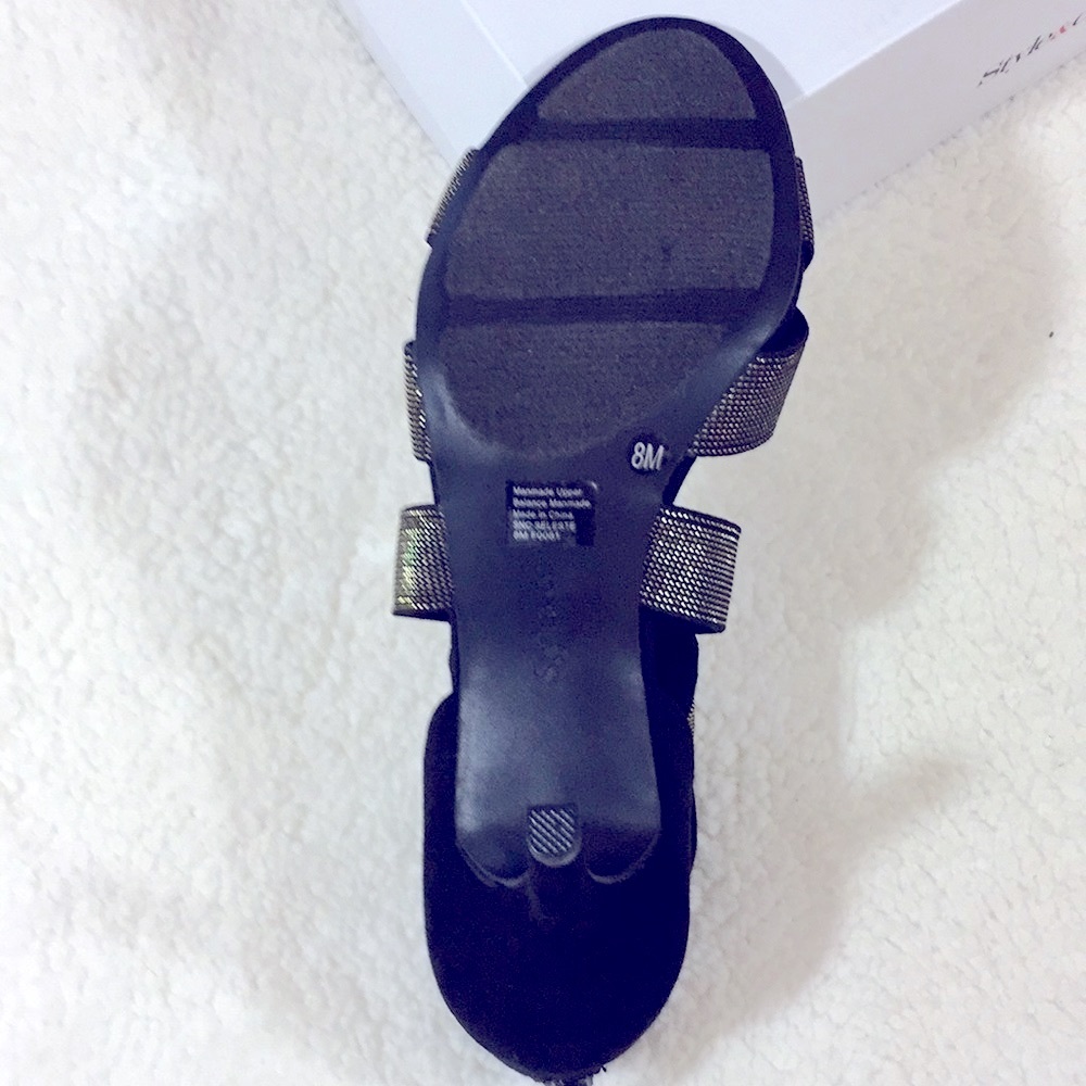 Seleste Black/Gold Heels NWOT SIZE 8 Style & Co‎ - Picture 6 of 6